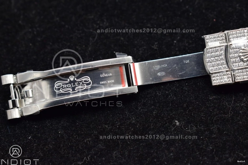 41mm Stick JDF Markers Best Version Blue DateJust Diamond 1124